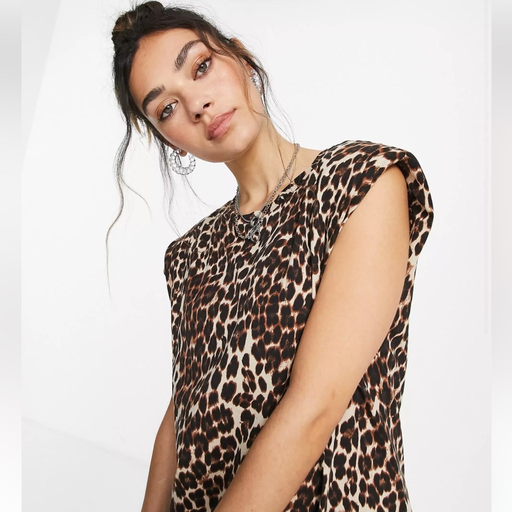 Havre London Leopard Top Blouse